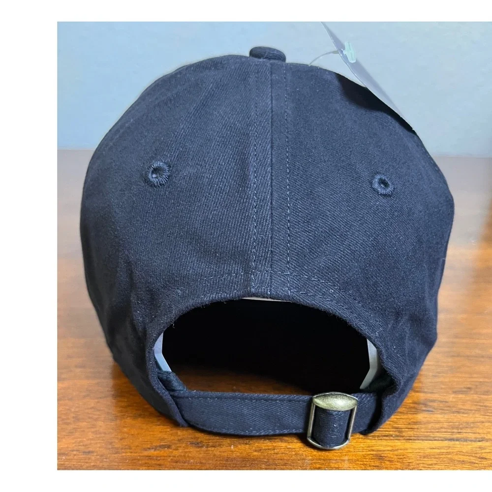Nike Six Cap Trek Cycling Hat Black Yellow #6 Strapback NWT OSFA Rare